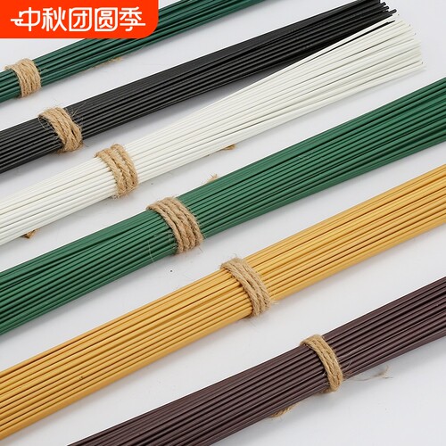 2号胶包花杆手工铁丝diy