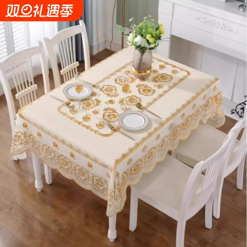 加厚欧式pvc桌布防水防烫正方台布长方形餐桌垫免洗塑料茶几布艺