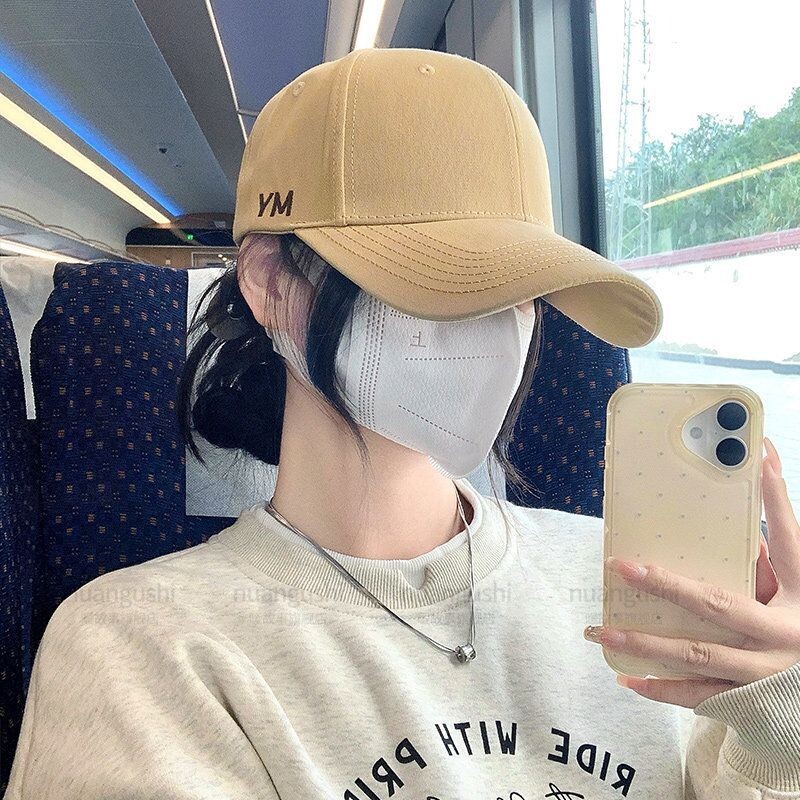 大头围帽子女鸭舌帽女款硬顶棒球帽宽帽檐大脸显脸小加大加深男款