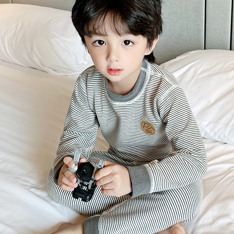 男女童秋冬新款保暖家居服套装