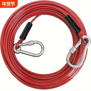 加长钢丝绳狗链拴狗链子防咬链狗狗牵引绳小型犬中大型犬栓狗绳子