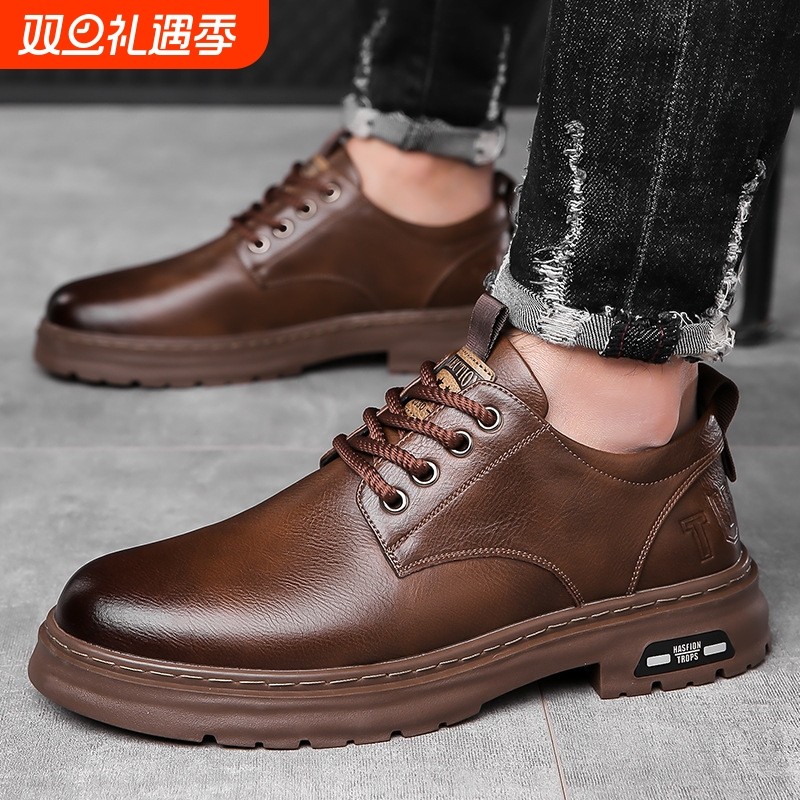 西装皮鞋男款秋季英伦风商务正装上班工作休闲软底黑色新郎结婚鞋