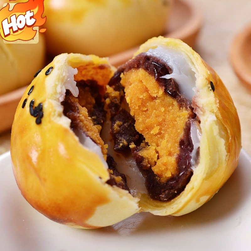 新鲜发货红豆蛋黄酥雪媚娘夹心留心酥休闲健康休闲零食下午茶送礼