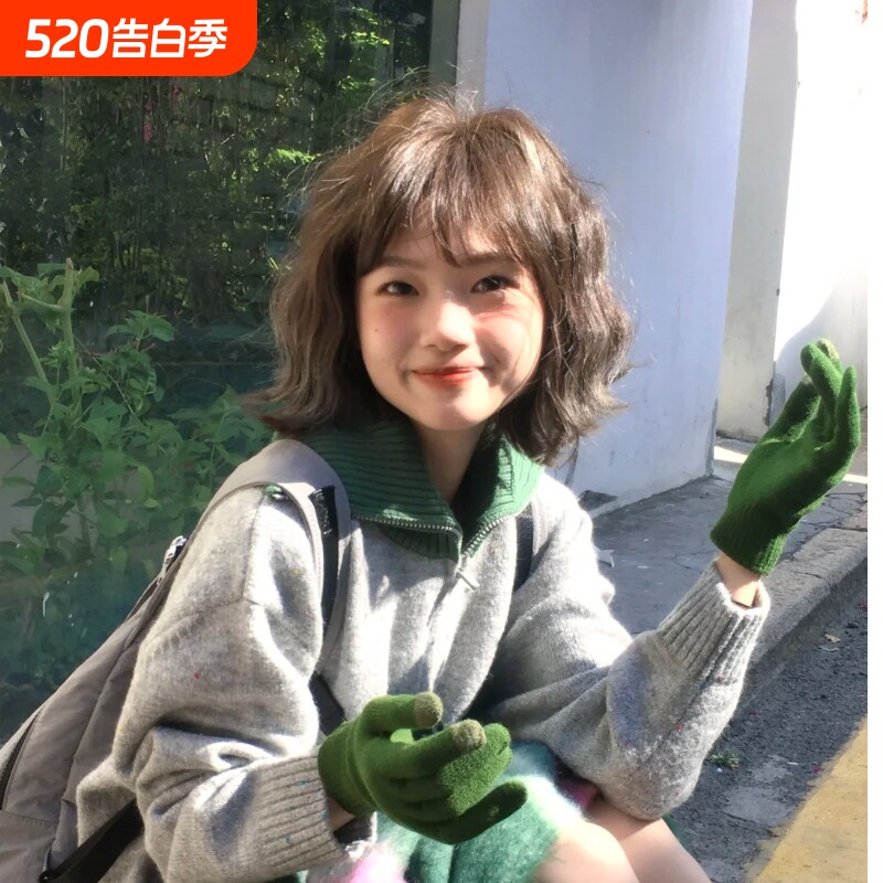 假发女短发短卷发网红lolita蛋卷羊毛卷夏季时尚jk逼真全头套