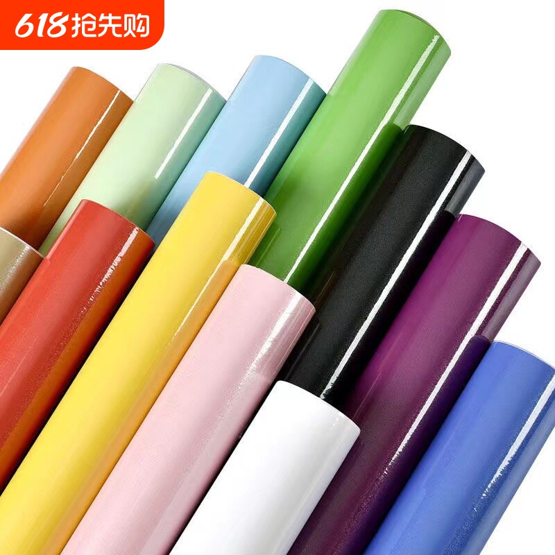 厨房橱柜翻新烤漆贴纸家具柜子柜门桌面贴膜防水墙纸台面防潮防油