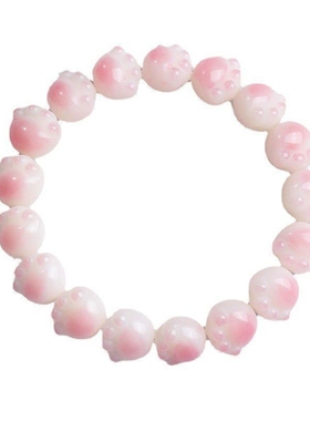 猫爪菩提手串盘玩珠子佛珠小学生闺蜜手链儿童盘珠菩提子女款精致