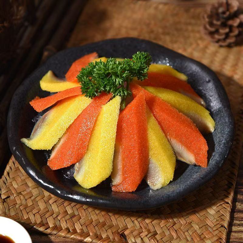 新鲜希凌鱼籽冷冻生鲜批发刺身伴侣商用海鲜鱼籽红色黄色双拼食材