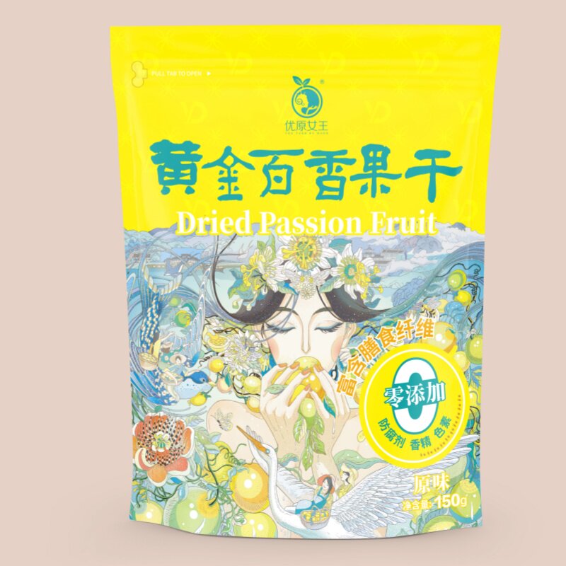 百香果干袋装150g不胖酸甜水果干休闲零食果干果脯蜜饯小零食好吃