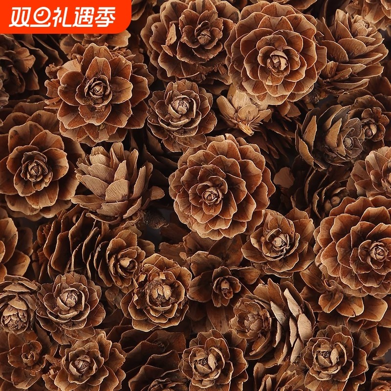 松果diy材料幼儿园创意手工作品天然松塔圣诞节装饰摆件环创材料