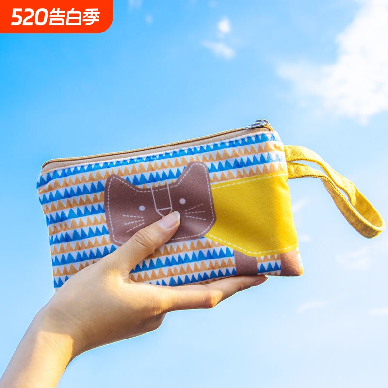 钱包女手拿长款布艺2025新款学生装手机钥匙零钱包收纳可放轻便