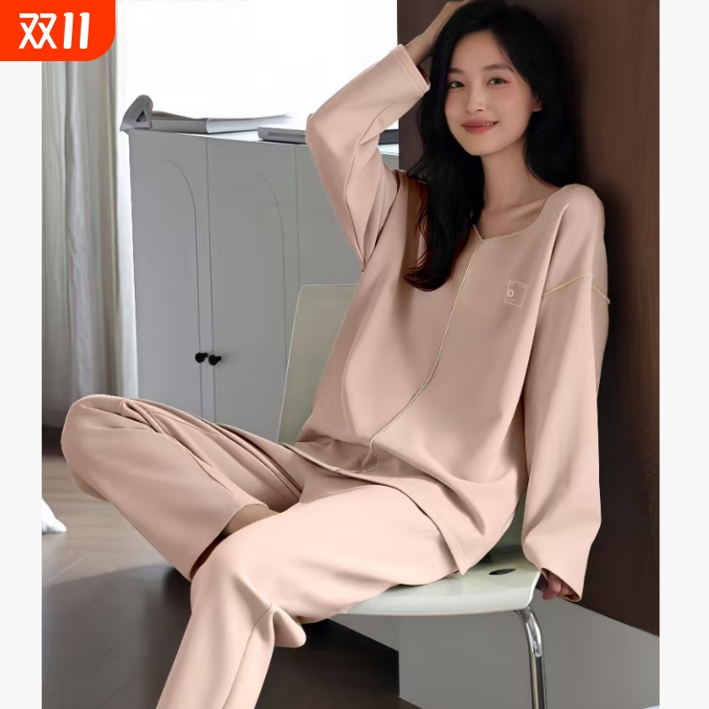 长袖保暖套装圆领可外穿