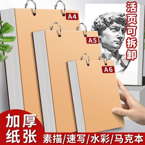 加厚素描本活页本可拆卸