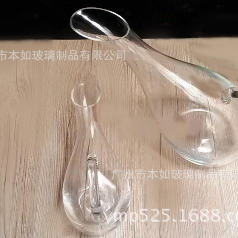 高白料玻璃水晶红酒醒酒器调酒壶斜口带把大小天鹅壶650ML&2000ML