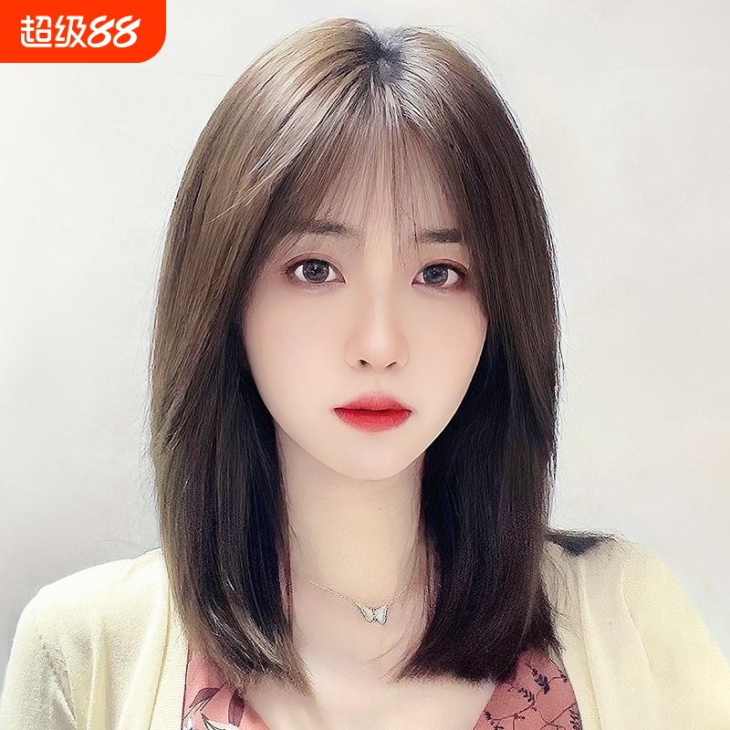 假发真发全真人发自然短发全头套