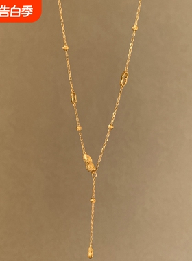 清新立体纹理镂空设计感项链饰品
