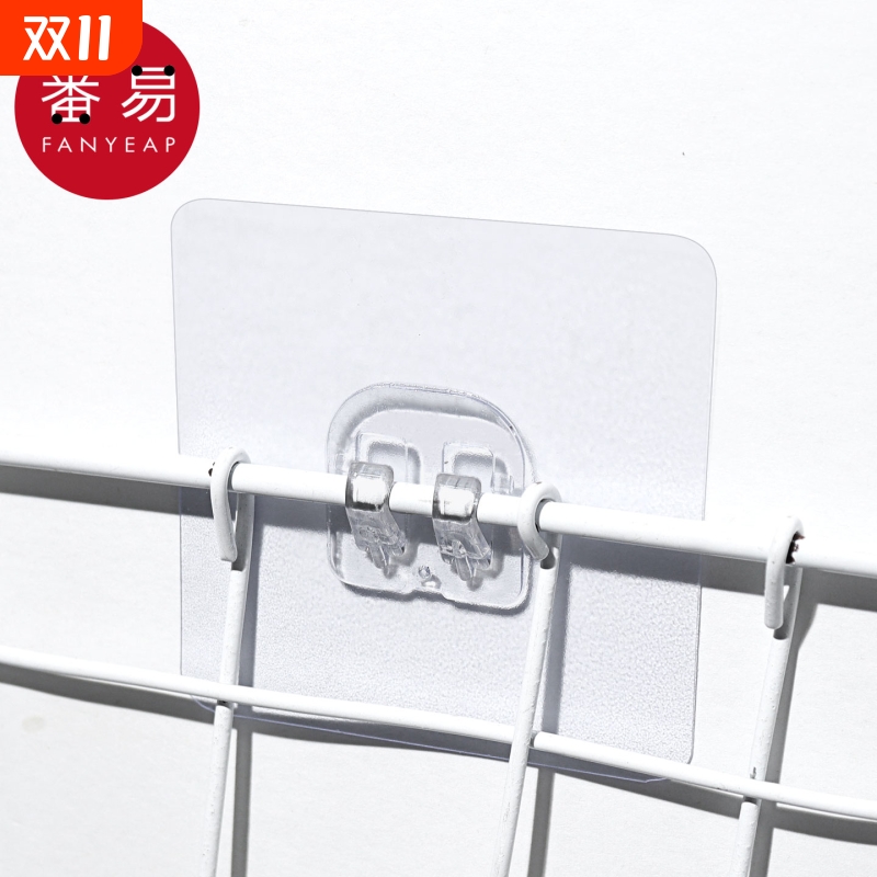 挂钩/卡扣A1vq0-免打孔浴室厨房墙面置物架粘贴收纳架铁架贴片