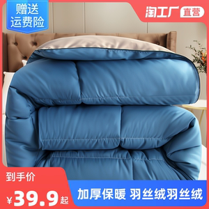 被子冬被加厚保暖羽丝绒春秋被芯单双人学生宿舍棉被褥四季空调被