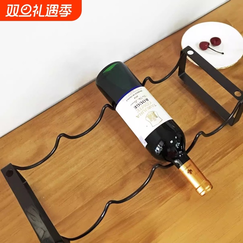 厂家铁艺红酒架酒柜家用玄关客厅装饰摆件创意简约批发北欧风