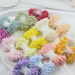 饰品配件DIY哑光花芯扭花心手工diy石膏发簪花朵花蕊材料仿真花蕊