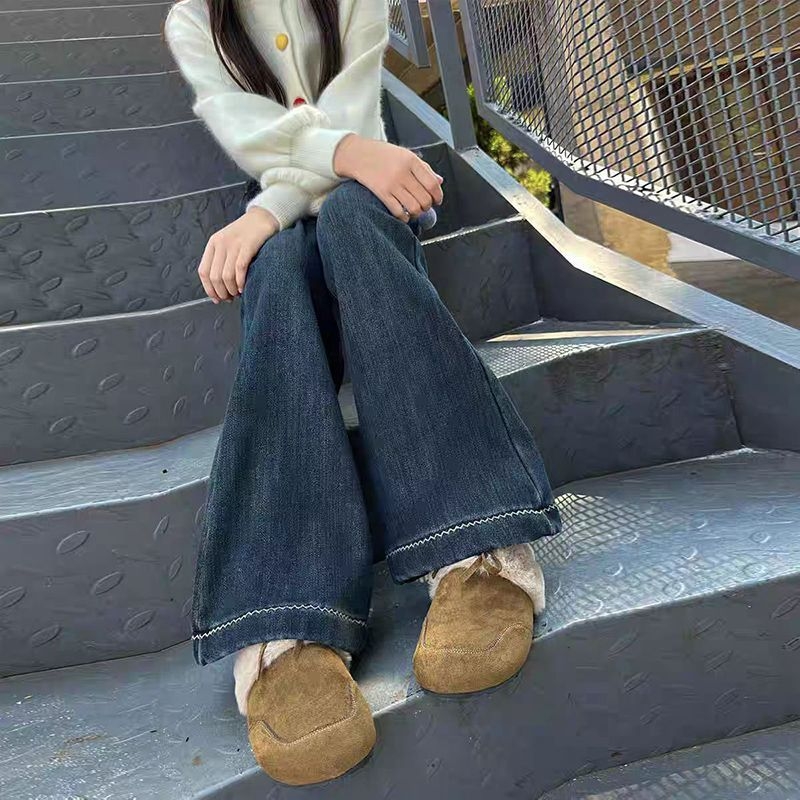 女童弹力百搭牛仔喇叭裤