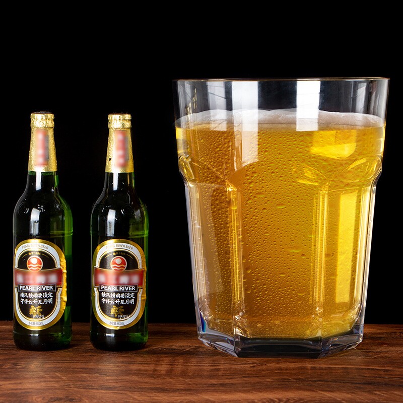 亚克力冷饮杯超大容量啤酒杯ins风果汁饮品ondo网红杯子酒店商