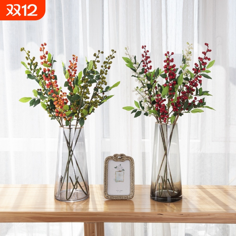 圣诞浆果小清新仿真花假花插花家居装饰婚庆MW30000