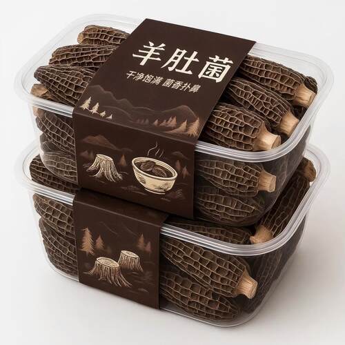 明星款野生羊肚菌干货煲汤