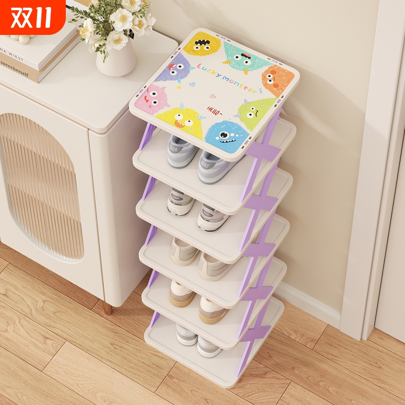 鞋架子入门小窄鞋子收纳架家用简易门口多层鞋柜宿舍小型省空间