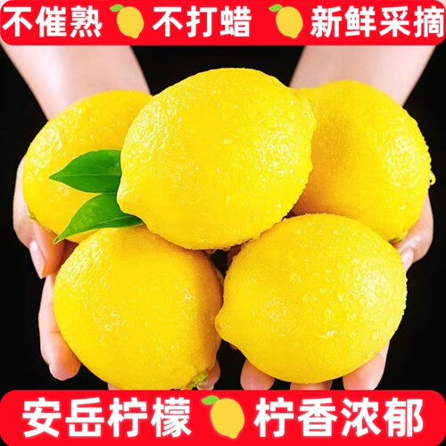 四川安岳黄柠檬新鲜水果薄皮多汁