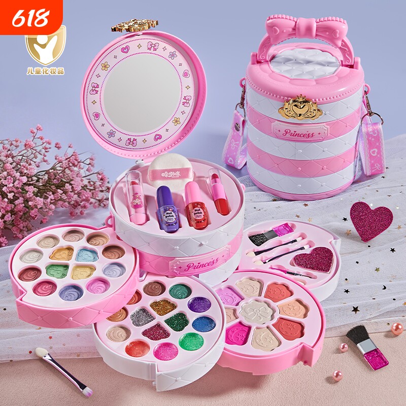 儿童化妆品玩具套装无毒正品女孩的生日礼物小孩公主彩妆盒六一节