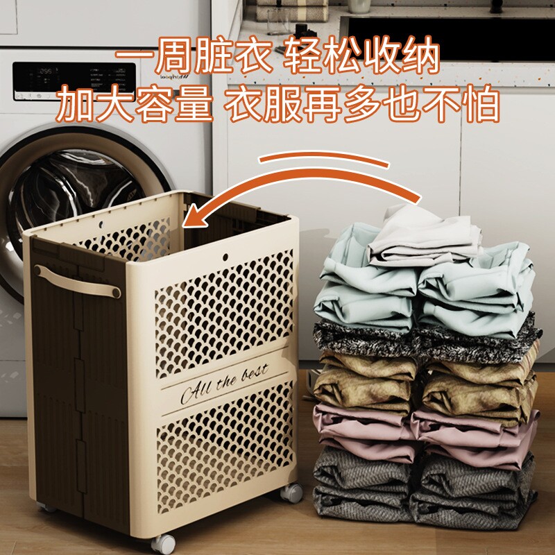 中古风脏衣篮脏衣服可折叠大容量娃娃玩具衣物家用收纳筐收纳批发