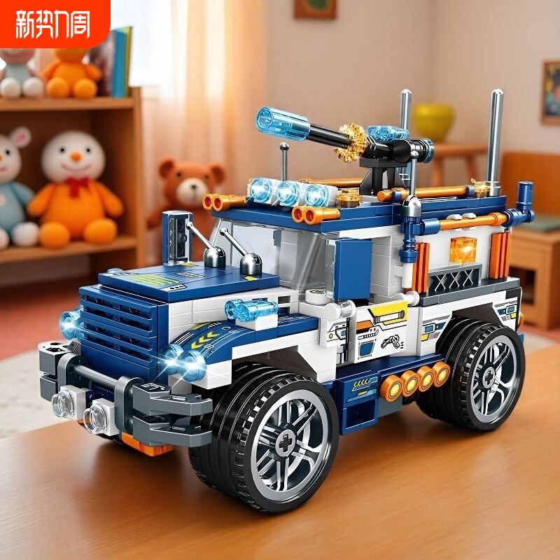 兼容乐高2025年新款装甲车积木特警车拼装模型儿童男孩子适用乐高