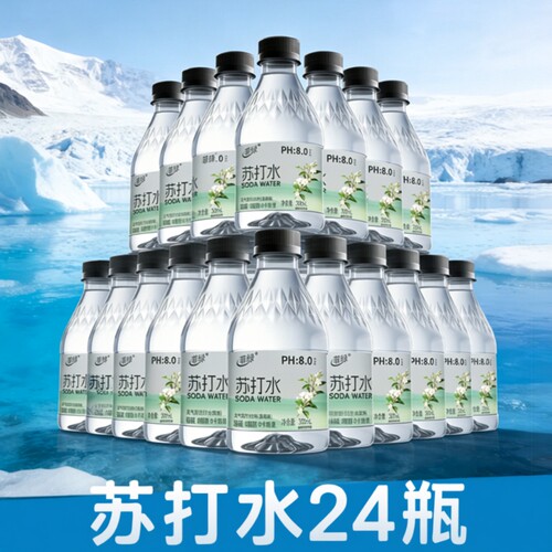 茉莉味苏打水整箱24瓶