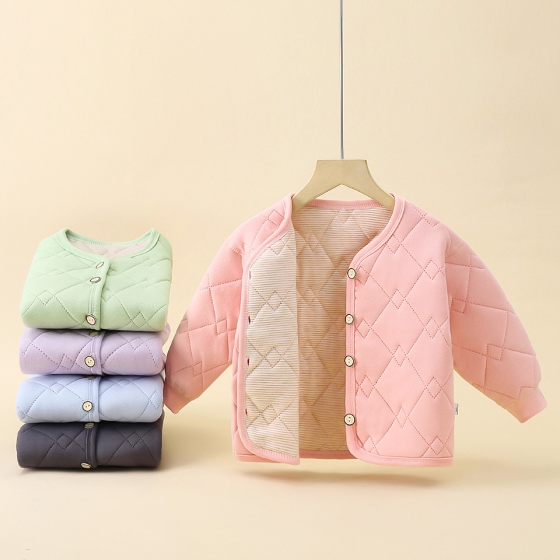 儿童蚕丝羊毛加厚保暖校服棉袄