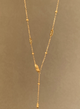 清新立体纹理镂空设计感项链饰品