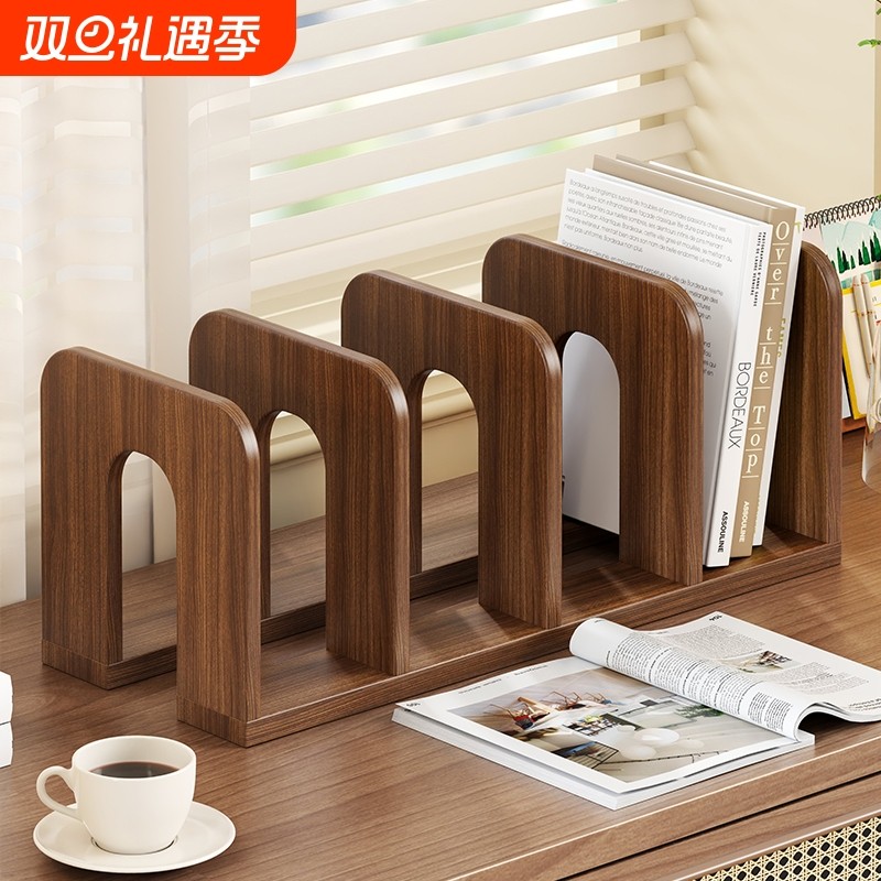 实木面书架桌书柜置物架学生书本收纳架床头柜办工桌多场景适用