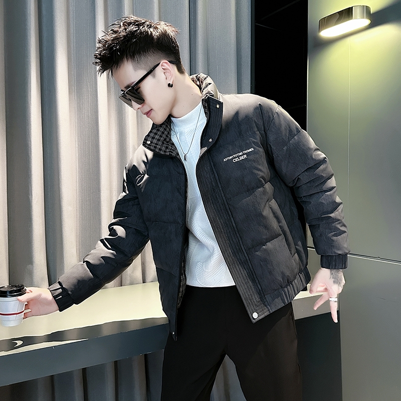 户外男士棉服男款冬季潮牌痞帅刺绣羽绒棉袄2025新款休闲冬装短款