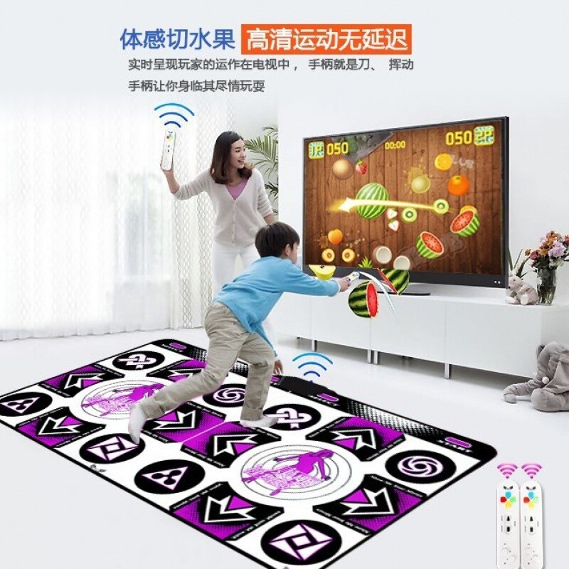 跑步无线家用电视跳舞毯单人双人3D体感游戏跳舞机加厚舞蹈垫跨境