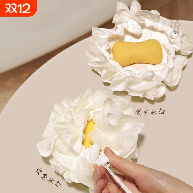 T沐浴球A1pq0-洗澡清洁用具香皂肥皂搓背搓澡浴花起泡浴室通用