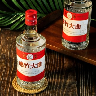 绵竹红标52度大曲白酒浓香型500ml瓶不口粮酒经典四川酒酒厂春酒