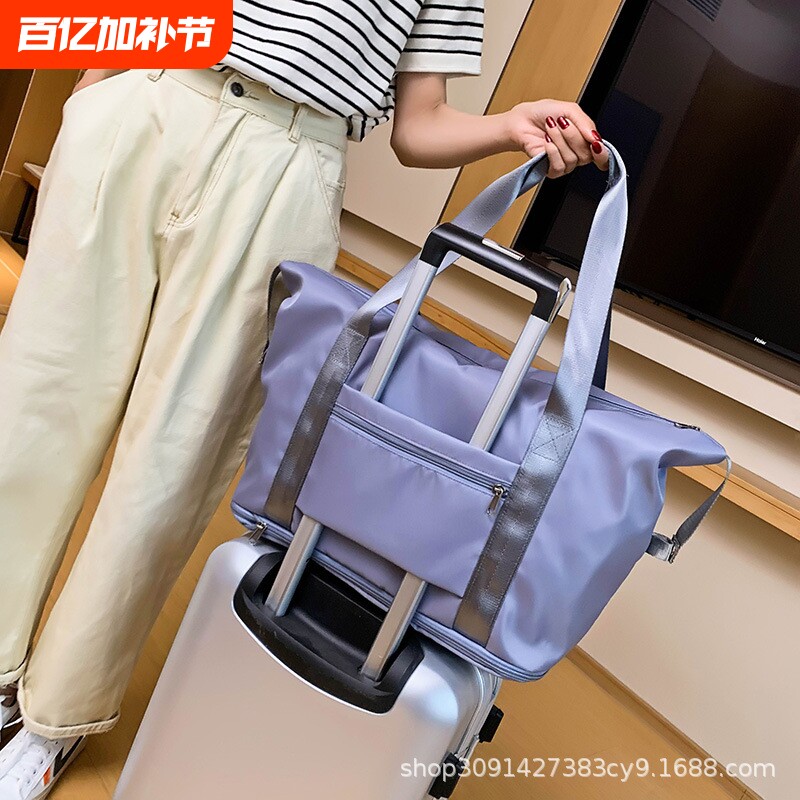 跨境手提大容量短途旅行包运动健身包干湿分离旅游行李包瑜伽包