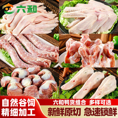 六和生鲜鸭货6斤组合鸭冷冻鸭脖鸭头鸭翅鸭掌鸭锁骨鸭肠卤味新鲜