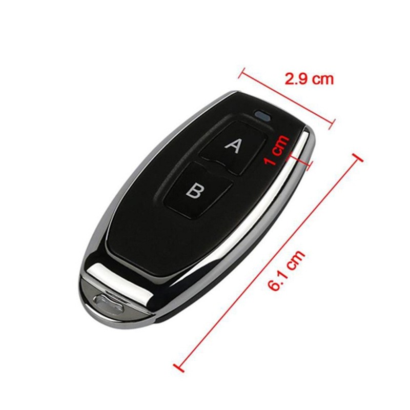 金属无线小遥控AC220V两路家用电源开关免布线灯具改装控制器套