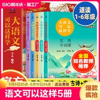 大语文可以这样学【全5册】小学生1-6年级学霸知识大盘点作文书大全写作课+小古文+古诗+阅读+字词基础训练大全大语文那些事儿