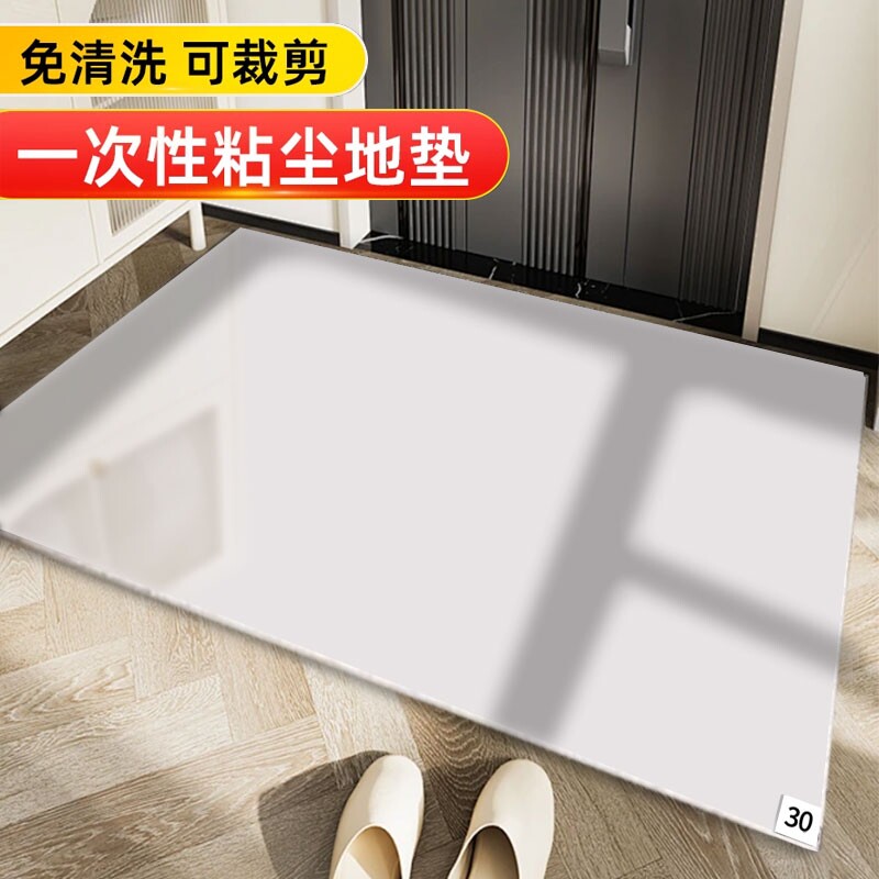 一次性鞋底入户门地垫耐脏车间贴门垫地毯垫子门口进门脚垫沾粘尘
