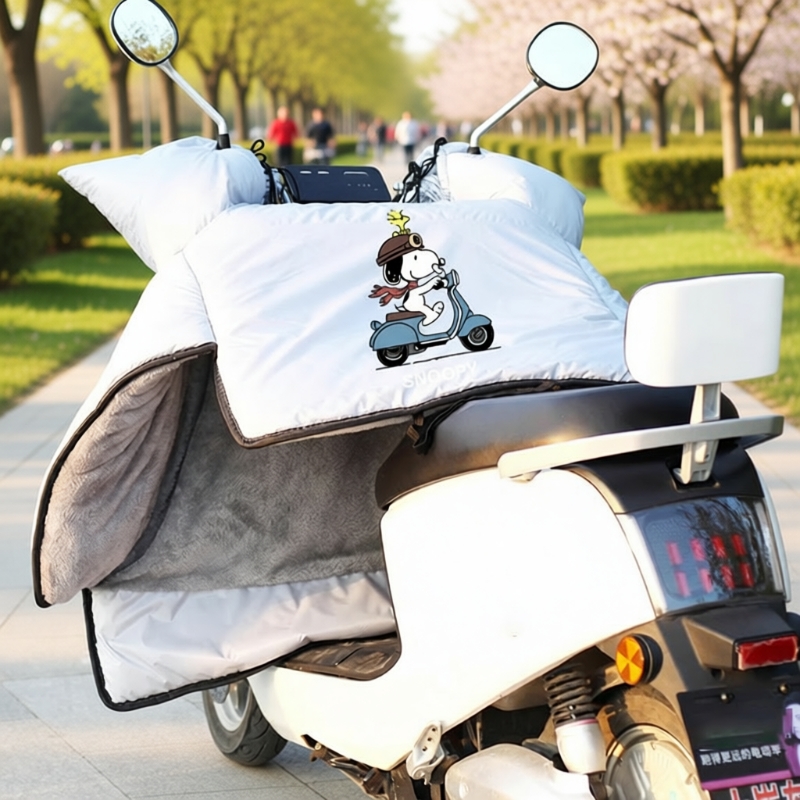 冬季加绒加厚电瓶摩托车冬款防水