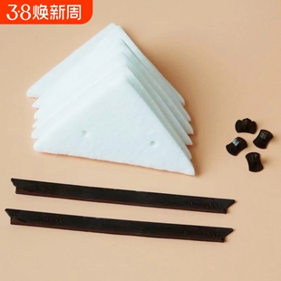 洁匠牌擦窗器配件包耗材卡扣胶条刮水条百洁棉三角外壳仅适配本店