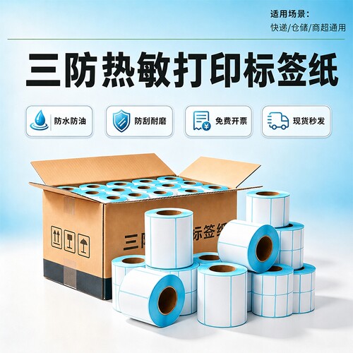 三防热敏标签纸印刷不干胶贴纸