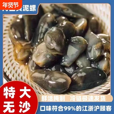 醉泥螺特大黄泥螺鲜活腌制潮汕生腌即食罐装舟山特产海鲜无沙新鲜