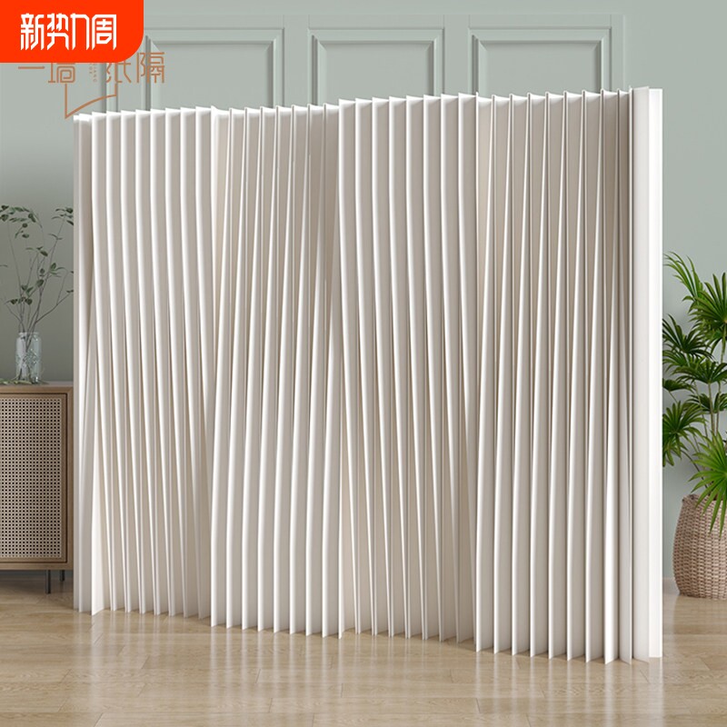 美容院屏风隔断免打孔简易自装隔断墙一房变两房纸墙自己安装假墙